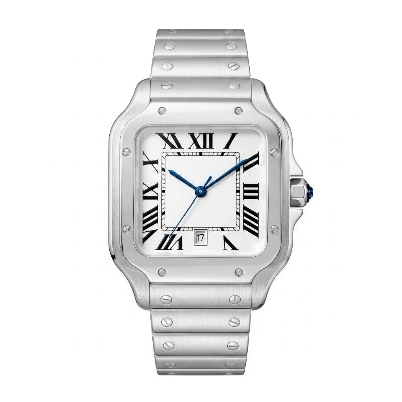 Cartier Watch Santos - Nowy luksusowy męski zegarek kwarcowy, klasyczny