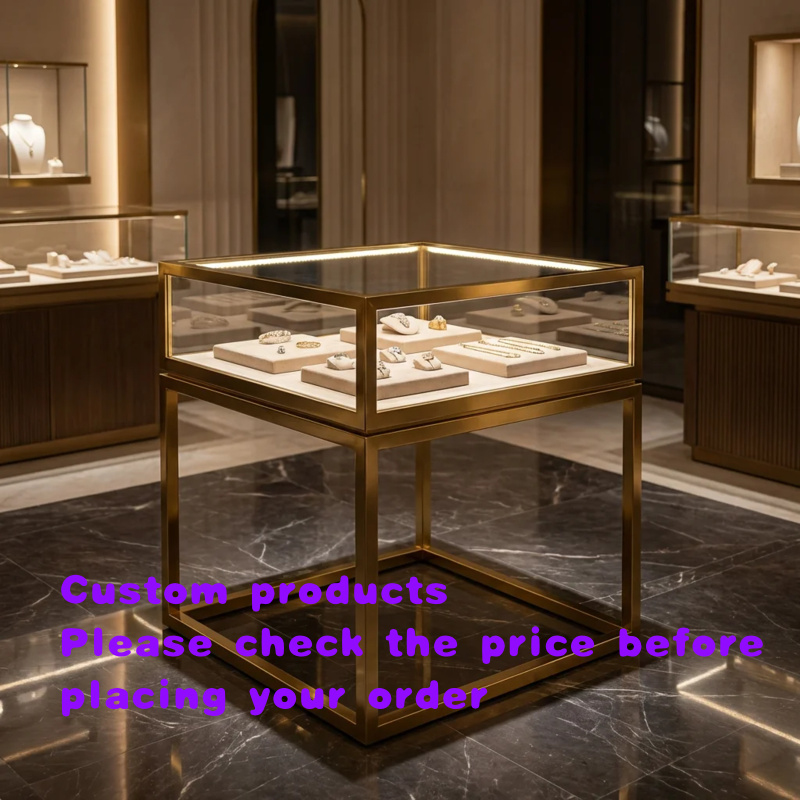 Luxury Watch Boutique - Personalizowana Luksusowa Prostokątna Gablota na Biżuterię