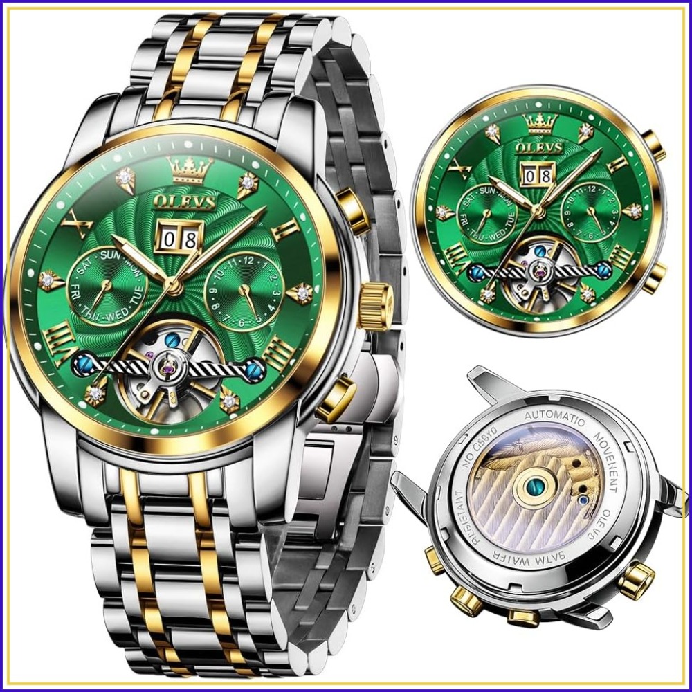 Luxury Watch Image - Analogowy kwarcowy luksusowy zegarek męski z