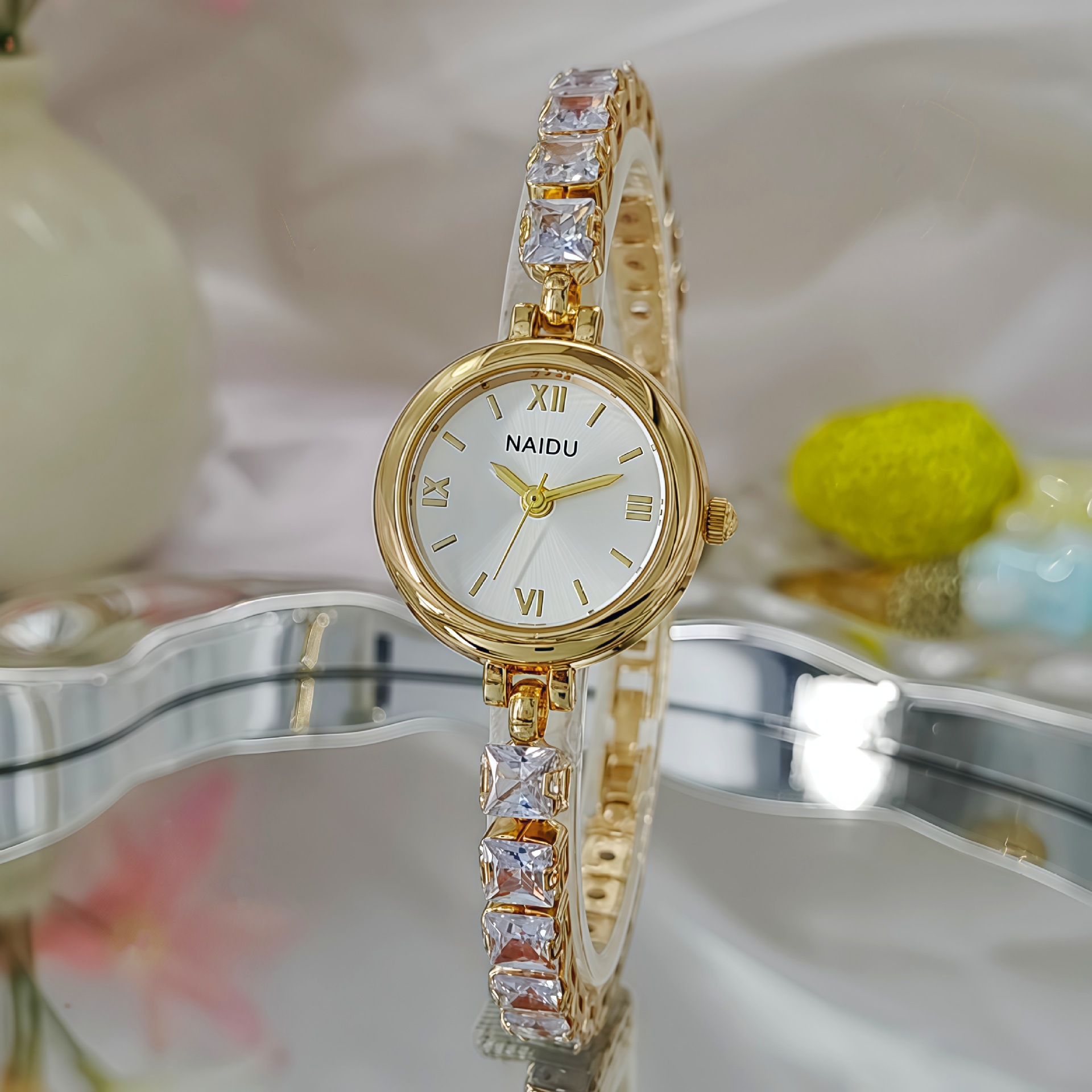 Luxury Watch Levels - Nowy modny zegarek-bransoletka dla kobiet, wysadzany