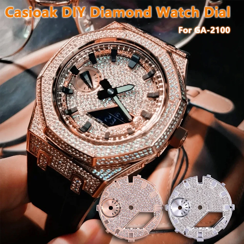 Luxury Watch Repair - Luksusowa diamentowa tarcza zegarka do GA2100