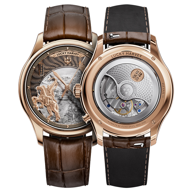 Guilloché Dial Watch - Zegarek Lucky Harvey Limited 3D Hero