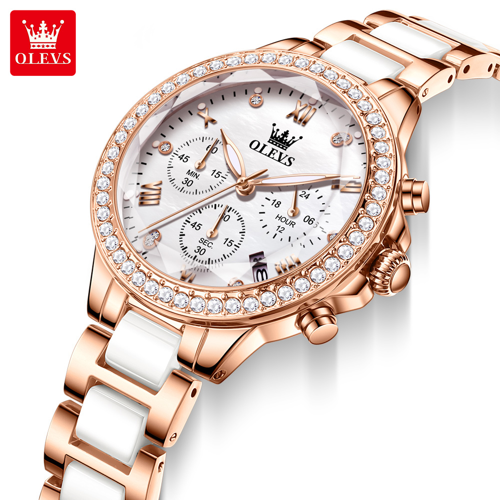 Luxury Watch Time - Zegarek damski kwarcowy OLEVS 9999 z