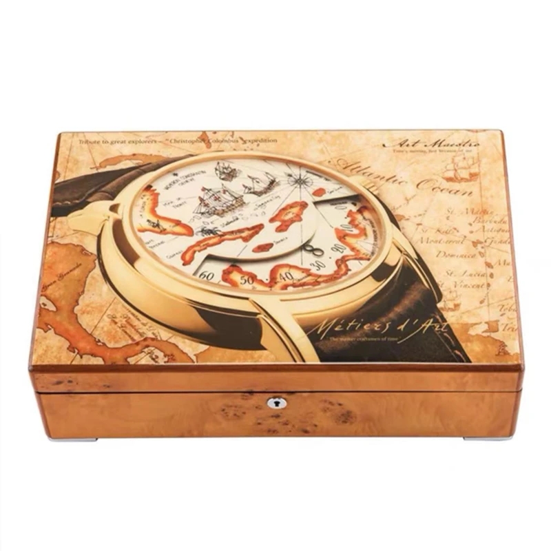 Luxury Watch Image - 12 gniazd drewniany zegarek wyświetlacz z
