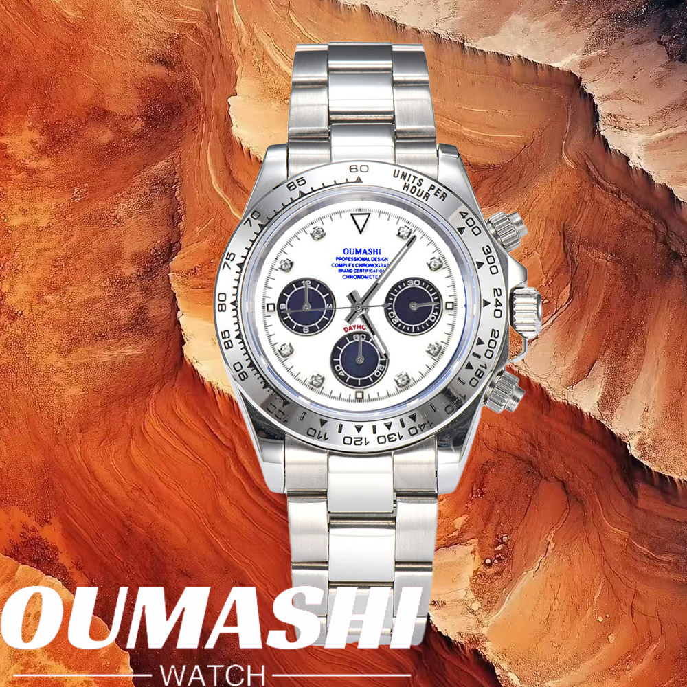 Luxury Watch Time - Luksusowe zegarki VK63 ze szkłem szafirowym,