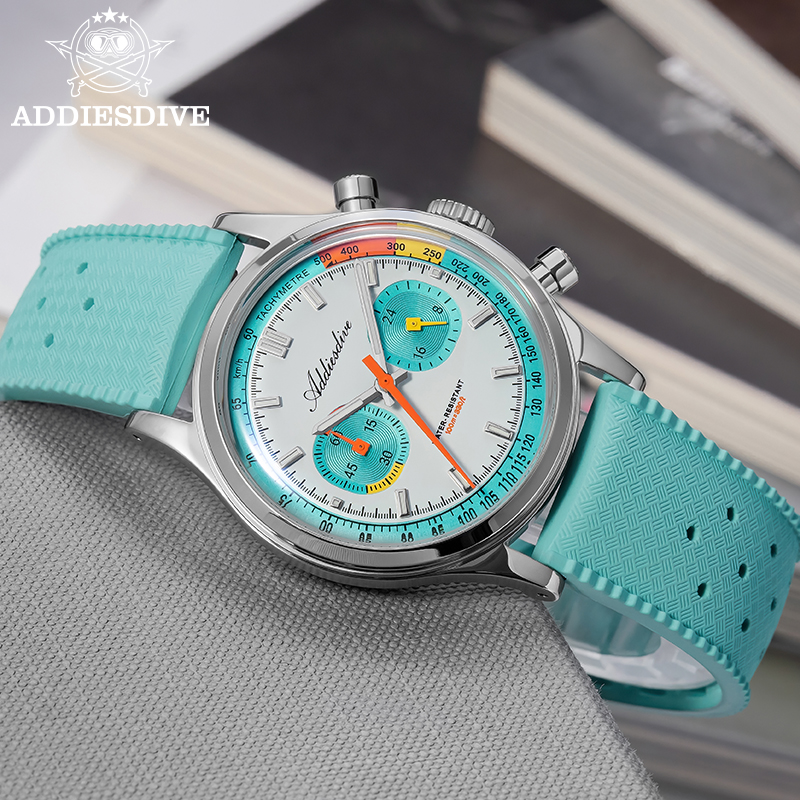 ADDIESDIVE Chronograf Kwarcowy – Guilloché Dial Watch recenzja i cena