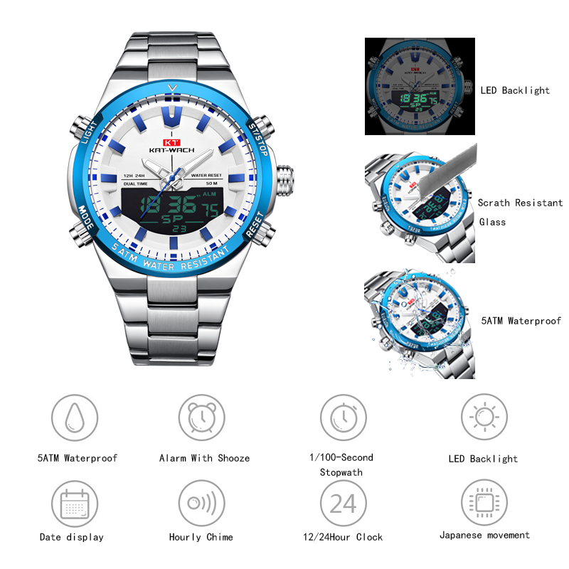 Męskie zegarki kwarcowe KAT-WA – Luxury Watch Time recenzja i cena