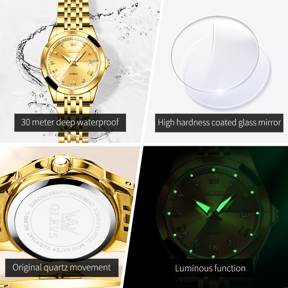 OLEVS Fashion złoty zegarek dl – Luxury Watch For Sale recenzja i cena