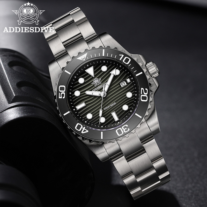 ADDIESDIVE Nowy Męski Zegarek  – Guilloché Dial Watch recenzja i cena