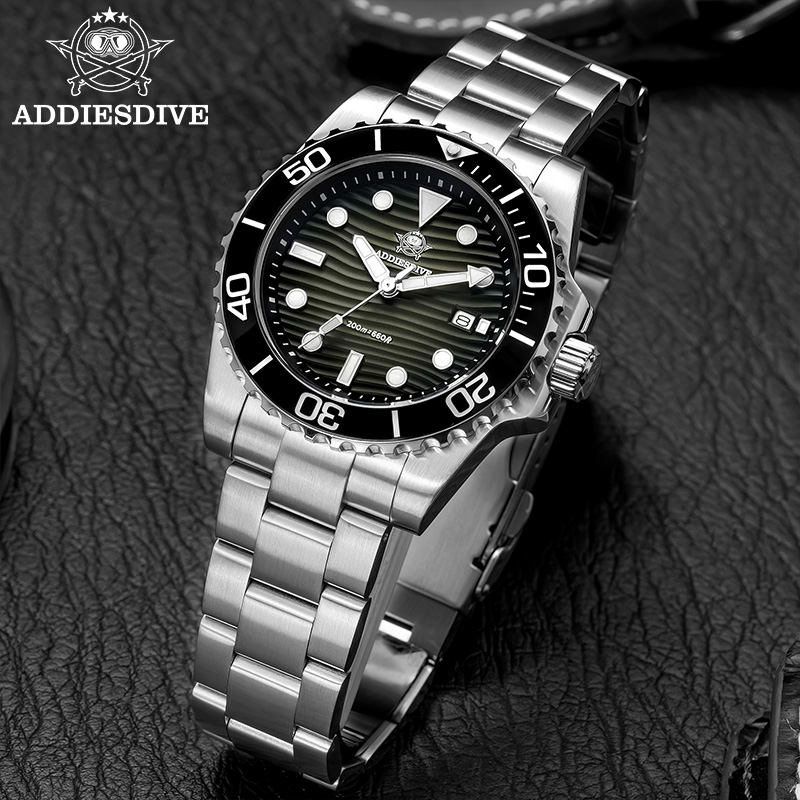 ADDIESDIVE Nowy Męski Zegarek  – Guilloché Dial Watch recenzja i cena