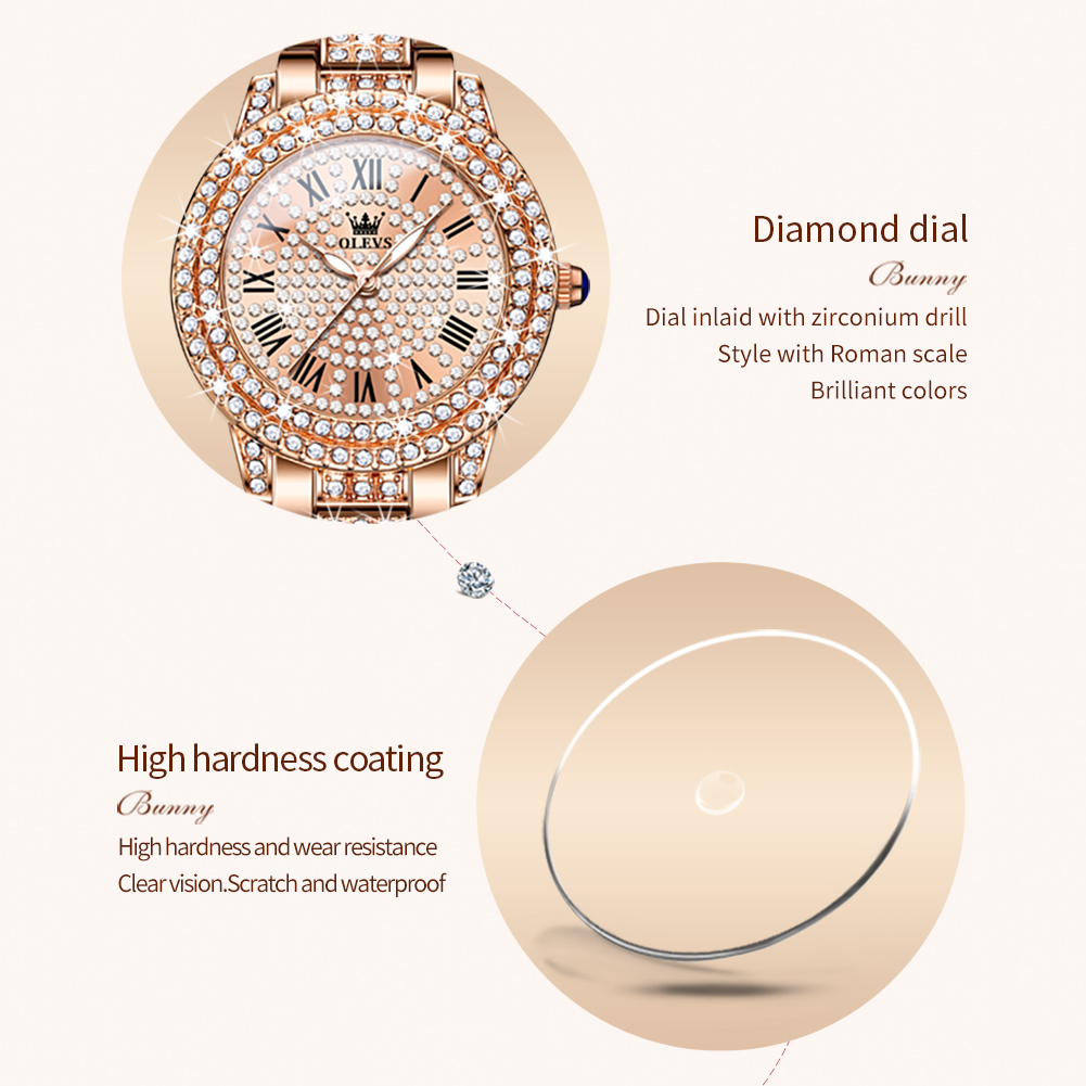OLEVS 9943 luksusowy cały diam – Luxury Watch For Sale recenzja i cena
