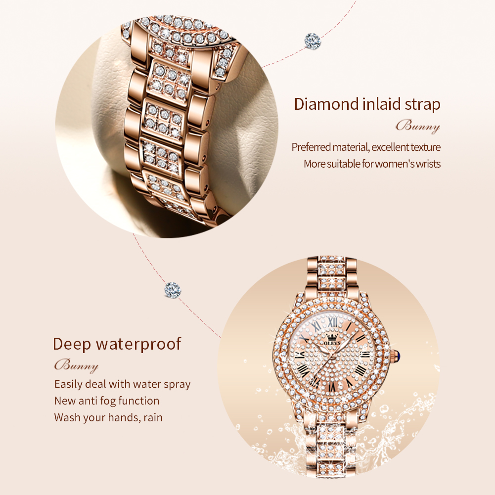 OLEVS 9943 luksusowy cały diam – Luxury Watch For Sale recenzja i cena