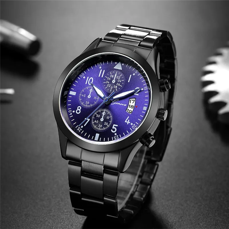 Genewa Zegarki Mężczyźni Luksu – Luxury Watch All Black recenzja i cena